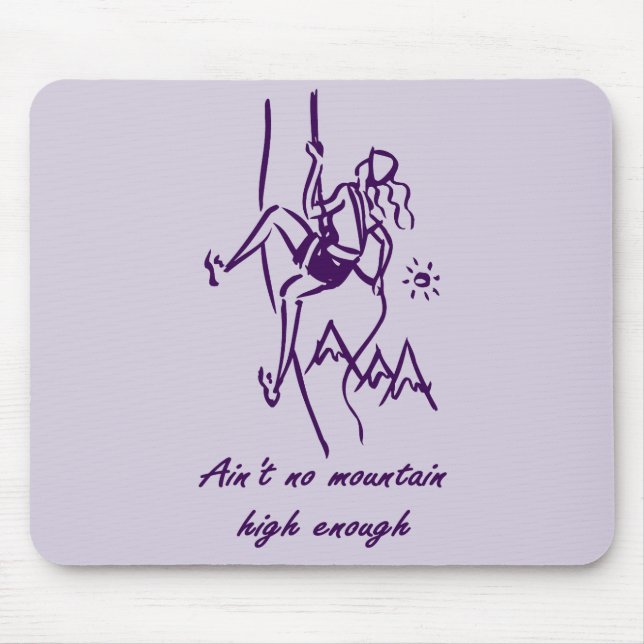 Rock Climbing Mouse Mat (Front)