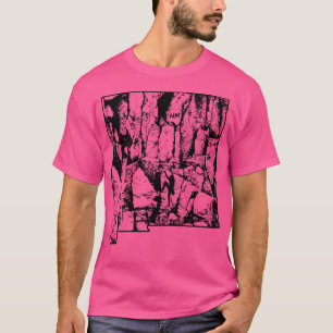 Rock Climbing New Mexico Rock Climber State Map Cl T-Shirt