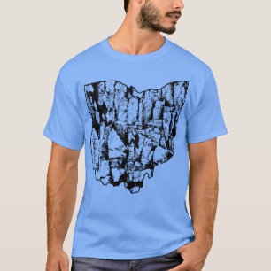 Rock Climbing Ohio Rock Climber State Map Climb Ar T-Shirt