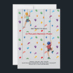 Rock Climbing Party 2 Invitation<br><div class="desc">Invite friends to rock with you with this trendy indoor rock climbing invitation. (Vector created by brgfx - www.freepik.com). The card is easy to customise with your wording, font and font colour. Not exactly what you're looking for? All our products can be custom designed to meet your needs at no...</div>