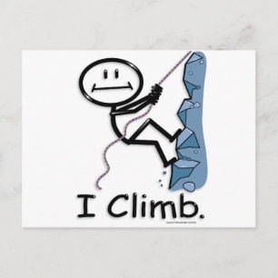 Rock Climbing Postcard