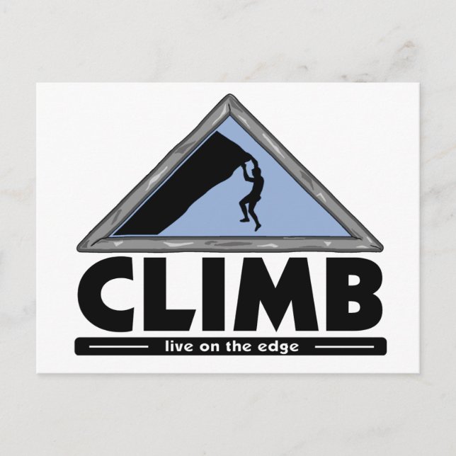 Rock Climbing Postcard (Front)