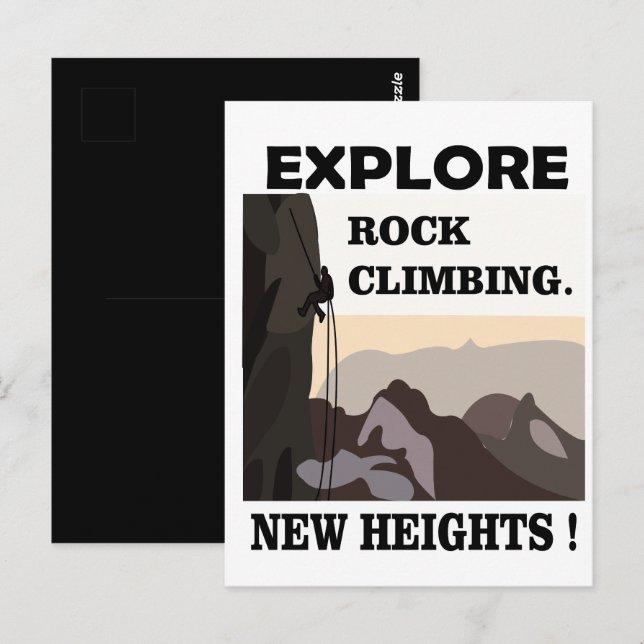 Rock Climbing Postcard (Front/Back)