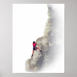 Rock Climbing Poster