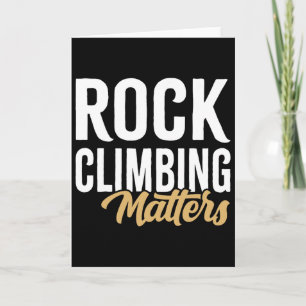 Rock Climbing Problems Vintage Rock Climber Card