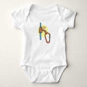 Rock Climbing Prusik Hitch Baby Bodysuit