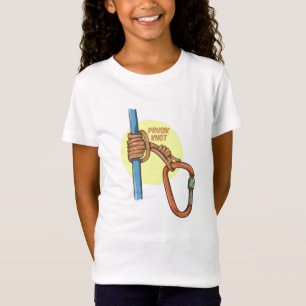 Rock climbing prusik hitch T-Shirt