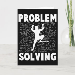 Rock Climbing Pun Problem Solving Climber Humor Card