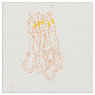 Rock climbing quickdraw rack fabric