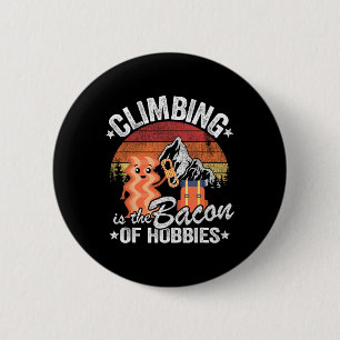 Rock Climbing Retro Bouldering Evolution Climber G 6 Cm Round Badge