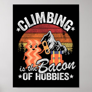Rock Climbing Retro Bouldering Evolution Climber G Poster