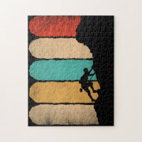 Rock Climbing Retro Hipster Climber Novelty