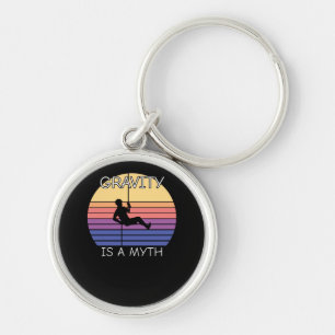 Rock Climbing Retro Vintage Key Ring