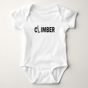 rock climbing rockclimber baby bodysuit