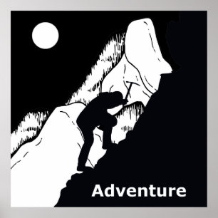 rock climbing rockclimbing poster