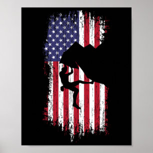 Rock Climbing Shirt - Grunge Climbing Poster