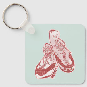 Rock climbing shoes resole key ring