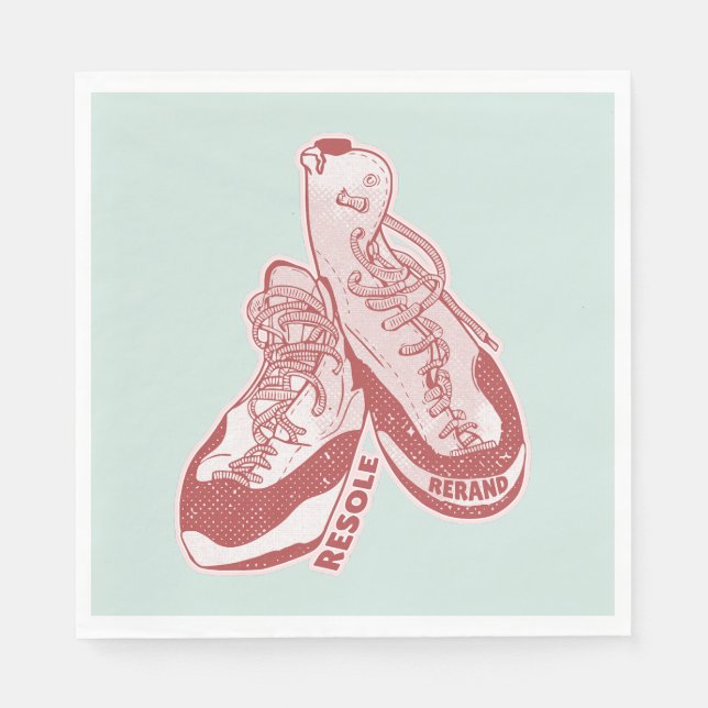 Rock climbing shoes resole napkin (Front)