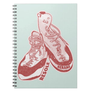 Rock climbing shoes resole notebook