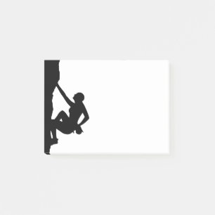 Rock Climbing Silhouette Post-it Notes