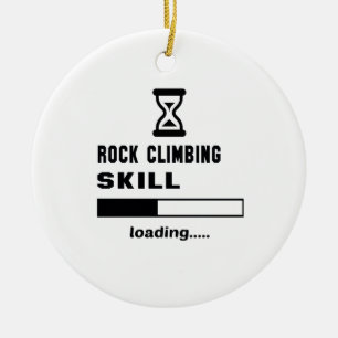 Rock Climbing skill Loading...... Ceramic Tree Decoration