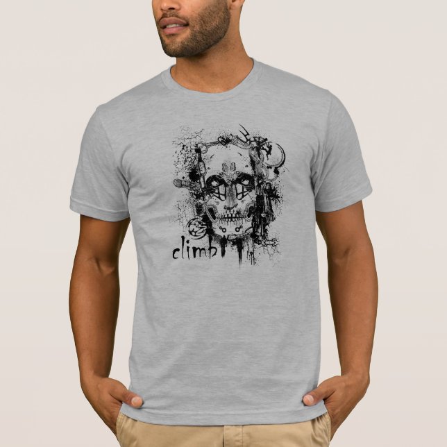 Rock Climbing Skull Tee (Front)