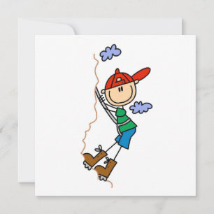 Rock Climbing Stick Figure