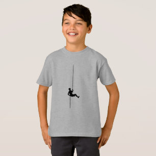 Rock Climbing T-Shirt Climber Rope Mountain Climb