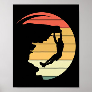 Rock Climbing T Shirt Graphic Adventure  Poster