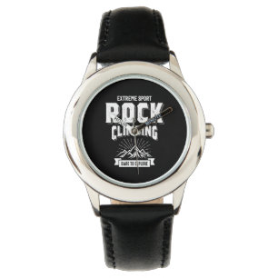 Rock Climbing T-shirt Mountain Climber Gifts Watch