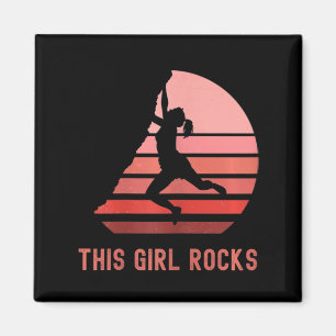 Rock Climbing This Girl Rocks Bouldering Mountain Magnet