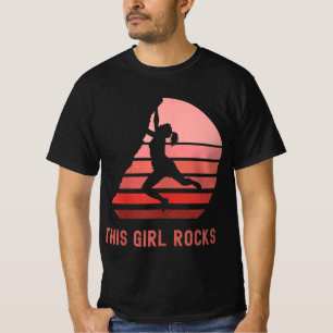 Rock Climbing This Girl Rocks Bouldering Mountain T-Shirt