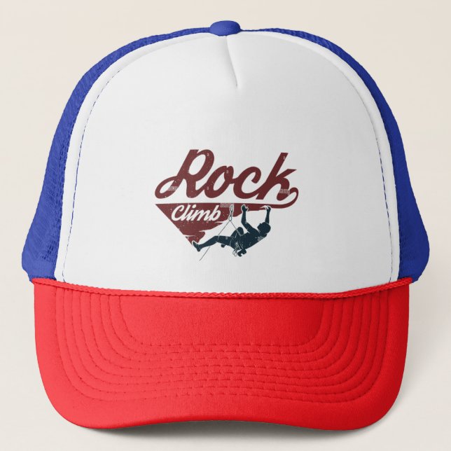 Rock Climbing  Trucker Hat (Front)