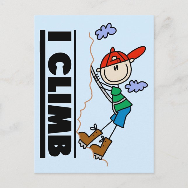 Rock Climbing Tshirts and Gifts Postcard (Front)