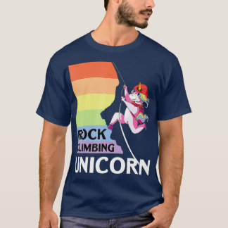 Rock Climbing Unicorn Magical Bouldering Climber T-Shirt