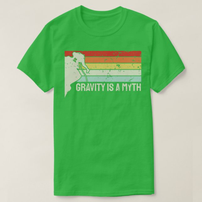 Rock Climbing Vintage 1 T-Shirt (Design Front)