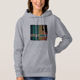 Rock climbing vintage climber hoodie