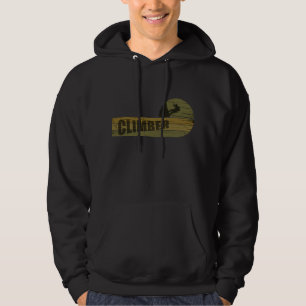 Rock climbing vintage climber hoodie