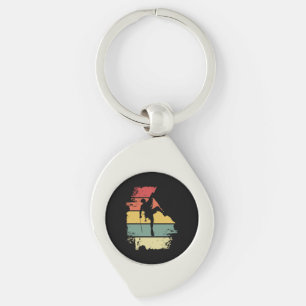 Rock Climbing Vintage Key Ring
