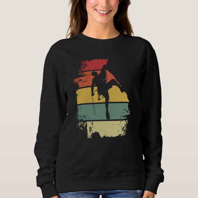 Rock Climbing Vintage Sweatshirt (Front)