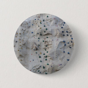 Rock Climbing Wall 6 Cm Round Badge