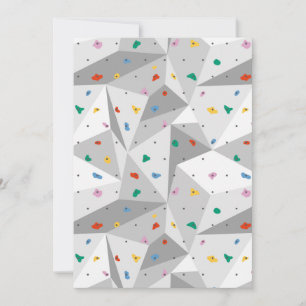 Rock Climbing Wall Invitation