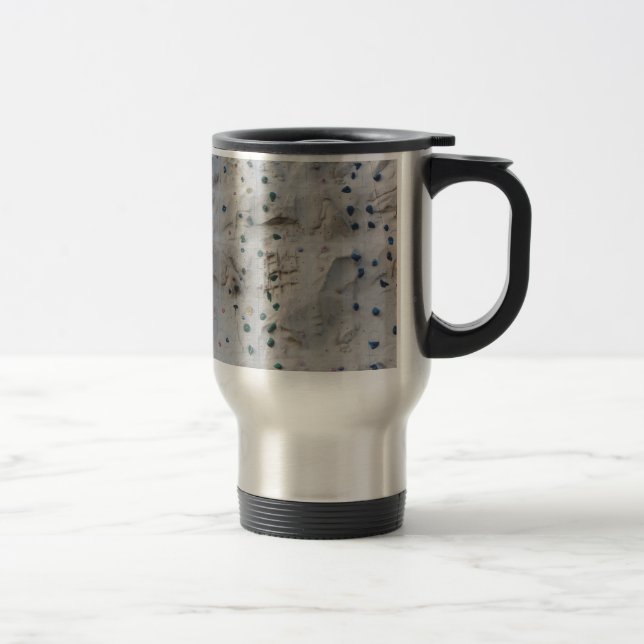 Rock Climbing Wall Travel Mug (Right)