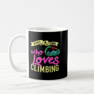 Rock Climbing Women Indoor Bouldering Girl Wall Tr Coffee Mug