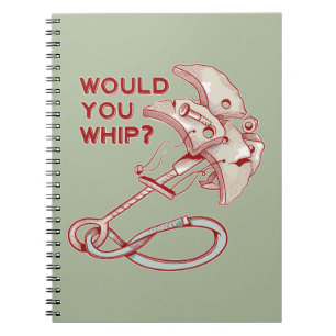 Rock climbing would you whip? Funny Cam Notebook