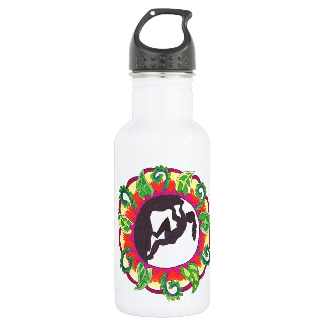 Rock Climbing Zen Girl 532 Ml Water Bottle (Front)