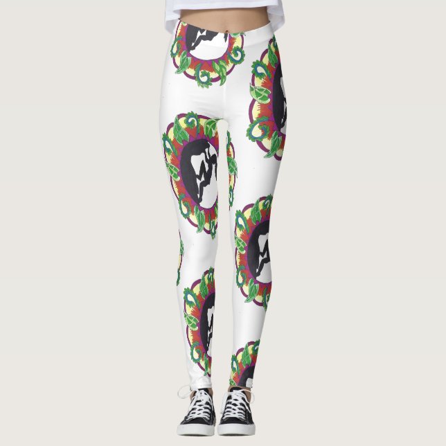 Rock Climbing Zen Girl Leggings (Front)