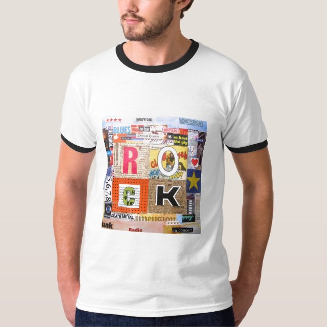 Rock collage tshirt (Front)
