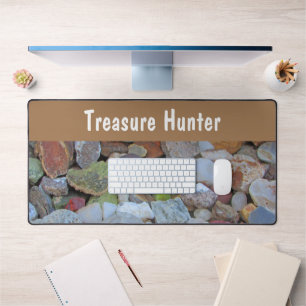 Rock Collection Stone Rockhound Treasure Hunter Desk Mat