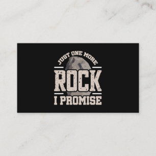 Rock Collector Just One More Rock I Promise Geolog Business Card